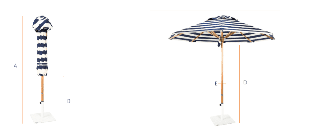 Navy and blue Umbrella
