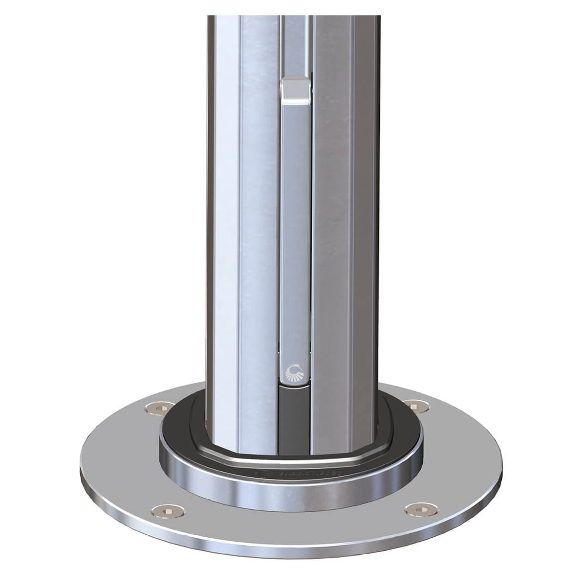 Integrated wind protection and umbrella rotation system