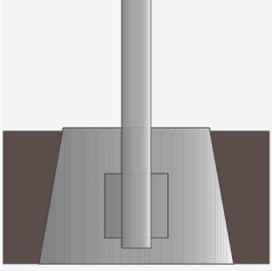 In-ground anchors (or in-ground sleeves) 