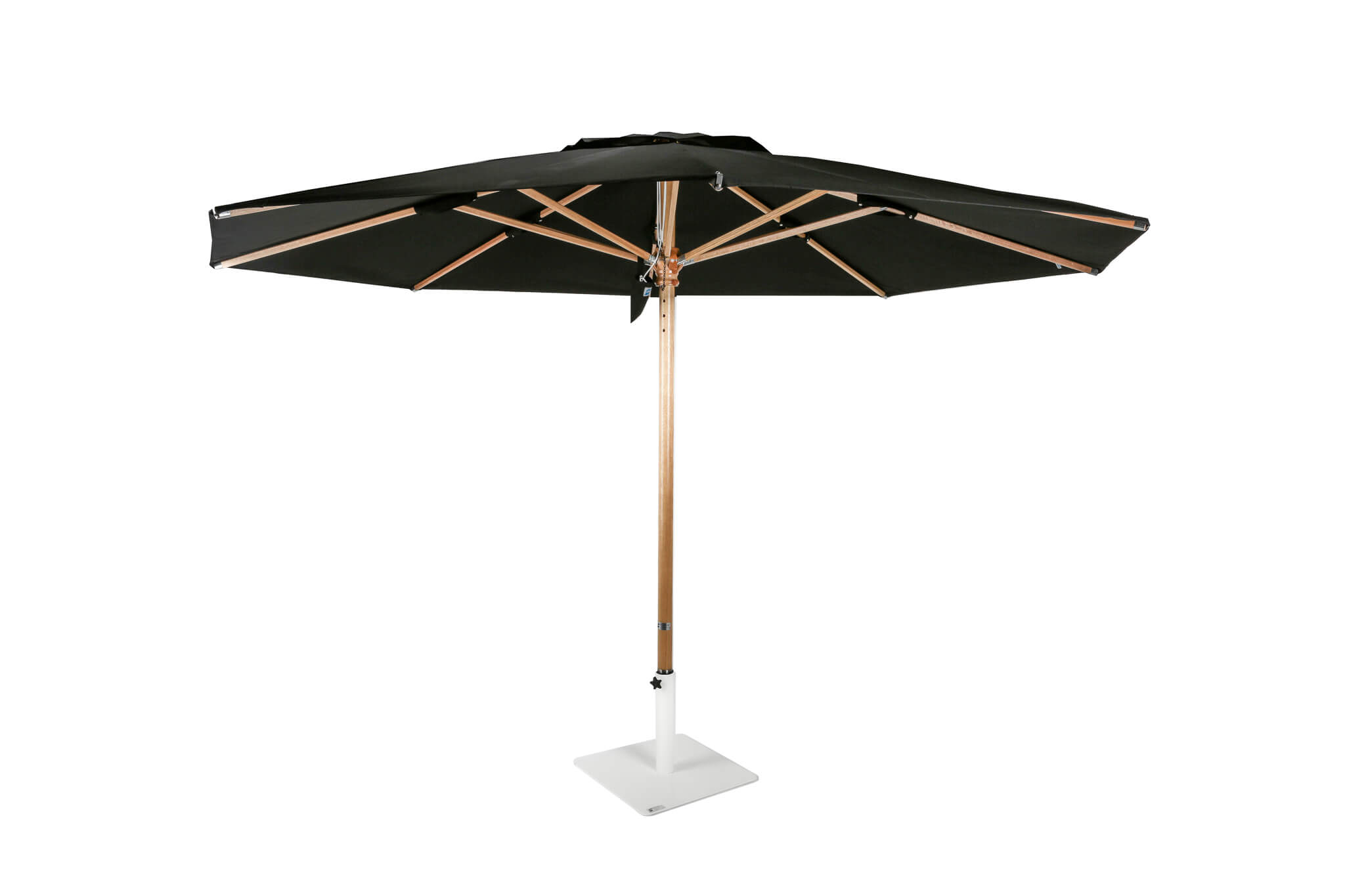 Made in the Shade Outdoor Umbrella with Black Canopy