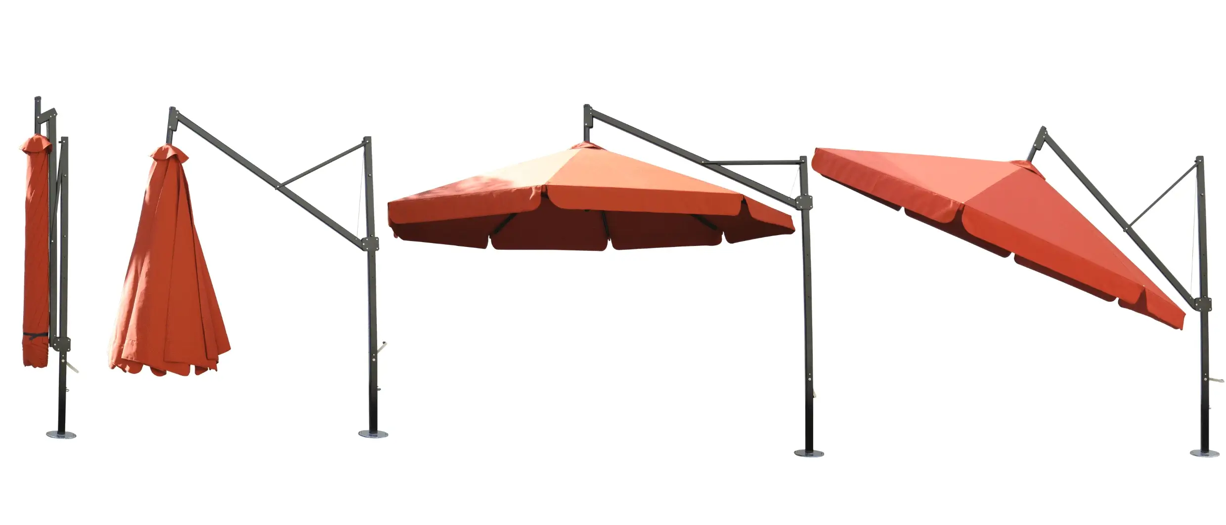 Master shade Umbrella with adjusted angles