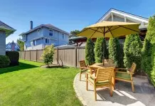 backyard umbrella