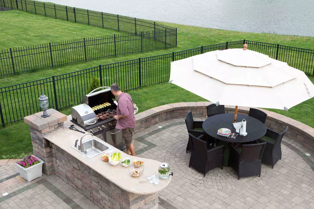 Home backyard barbecue