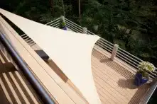 Shade Sail on a Deck