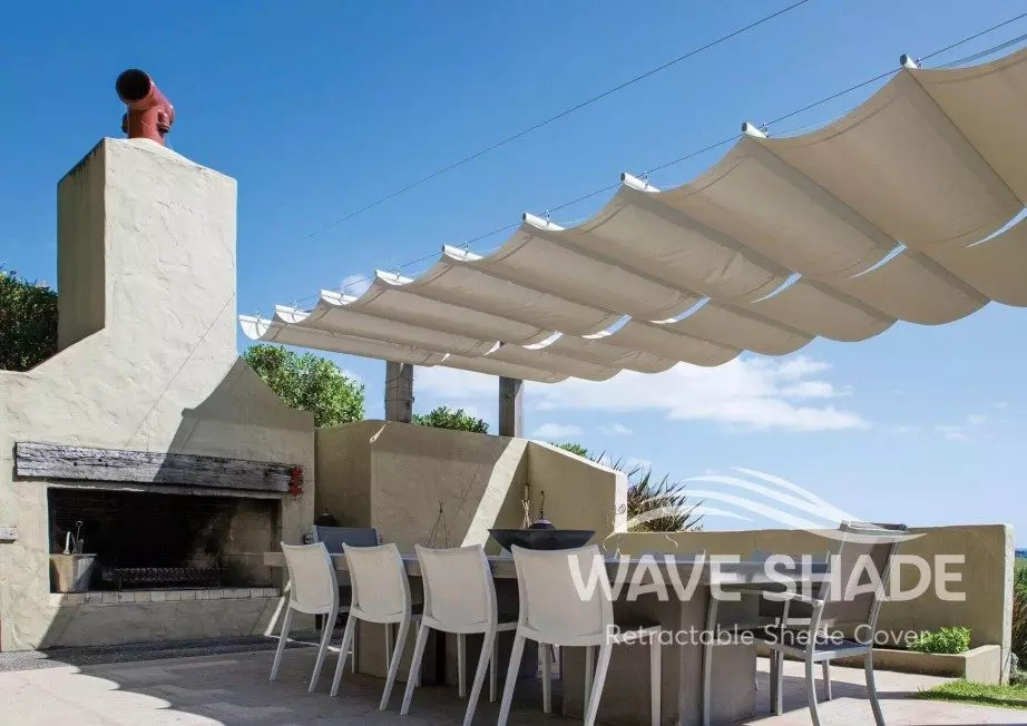 Wave Shade Retractable Shade Sail